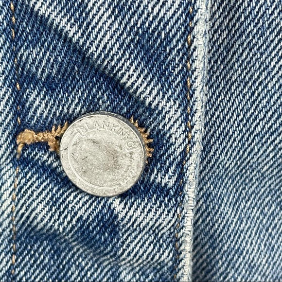 Blank NYC Distressed Denim Jacket NWT SZ M - Picture 8 of 12